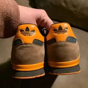 vintage adidas ZXZ+ brown orange tan sneakers. ULTRA RARE SAMPLE SHOE. M9 W11 adidas | Shoes | Vintage Adidas Zxz Brown Orange Tan  main image 2